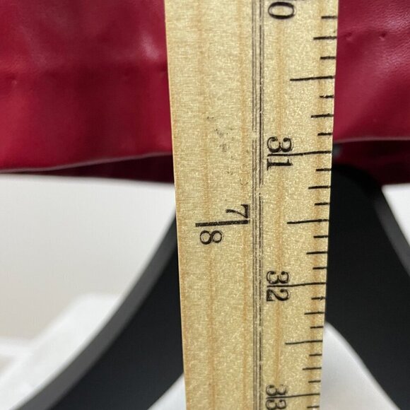 Ashley Stewart Red Faux Leather 2 piece Set Size 18/20 - Picture 4 of 13